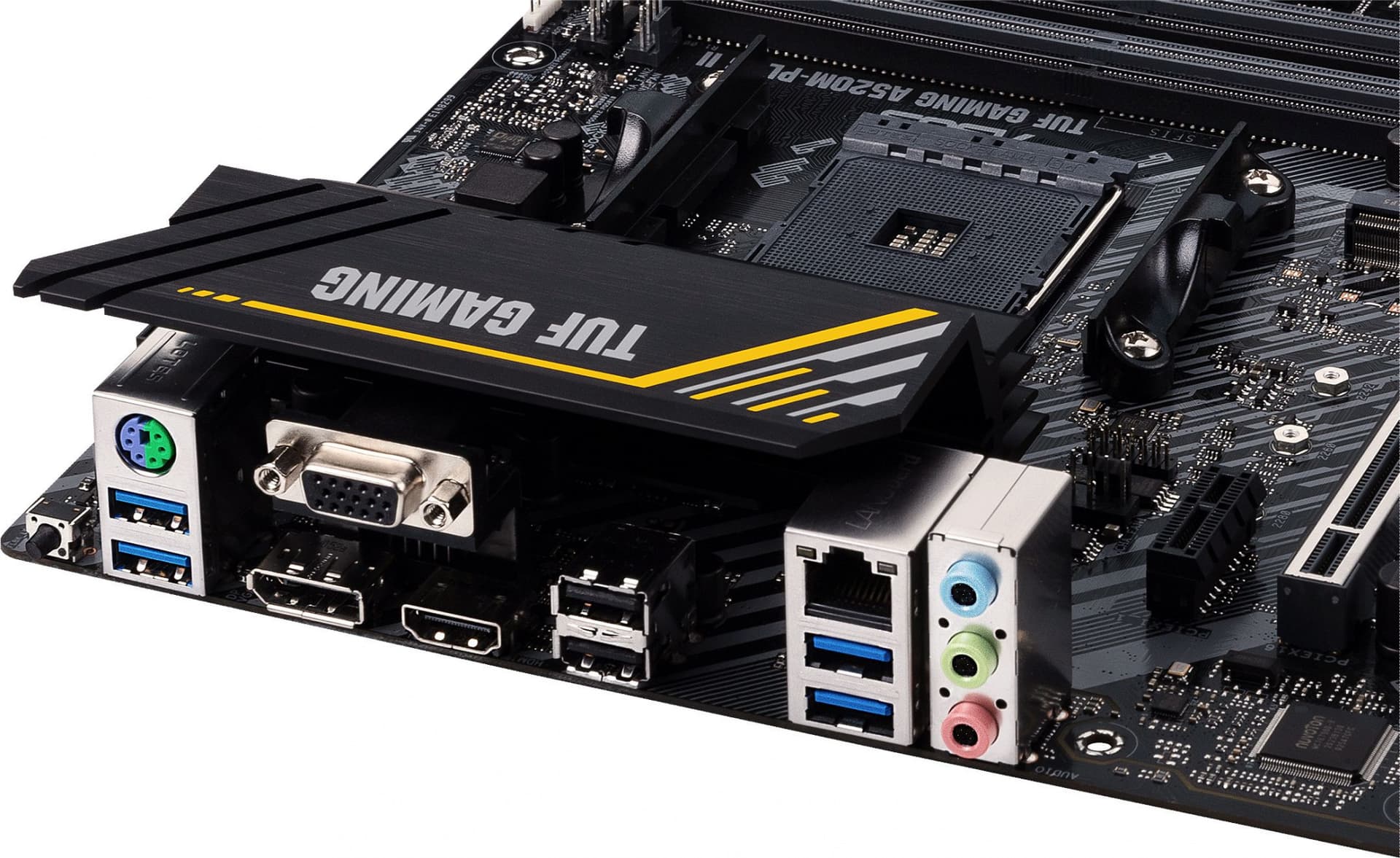 Материнская плата Asus TUF GAMING A520M-PLUS II Soc-AM4 AMD A520 4xDDR4 mATX AC`97 8ch(7.1) GbLAN RAID+VGA+HDMI+DP - фото 5