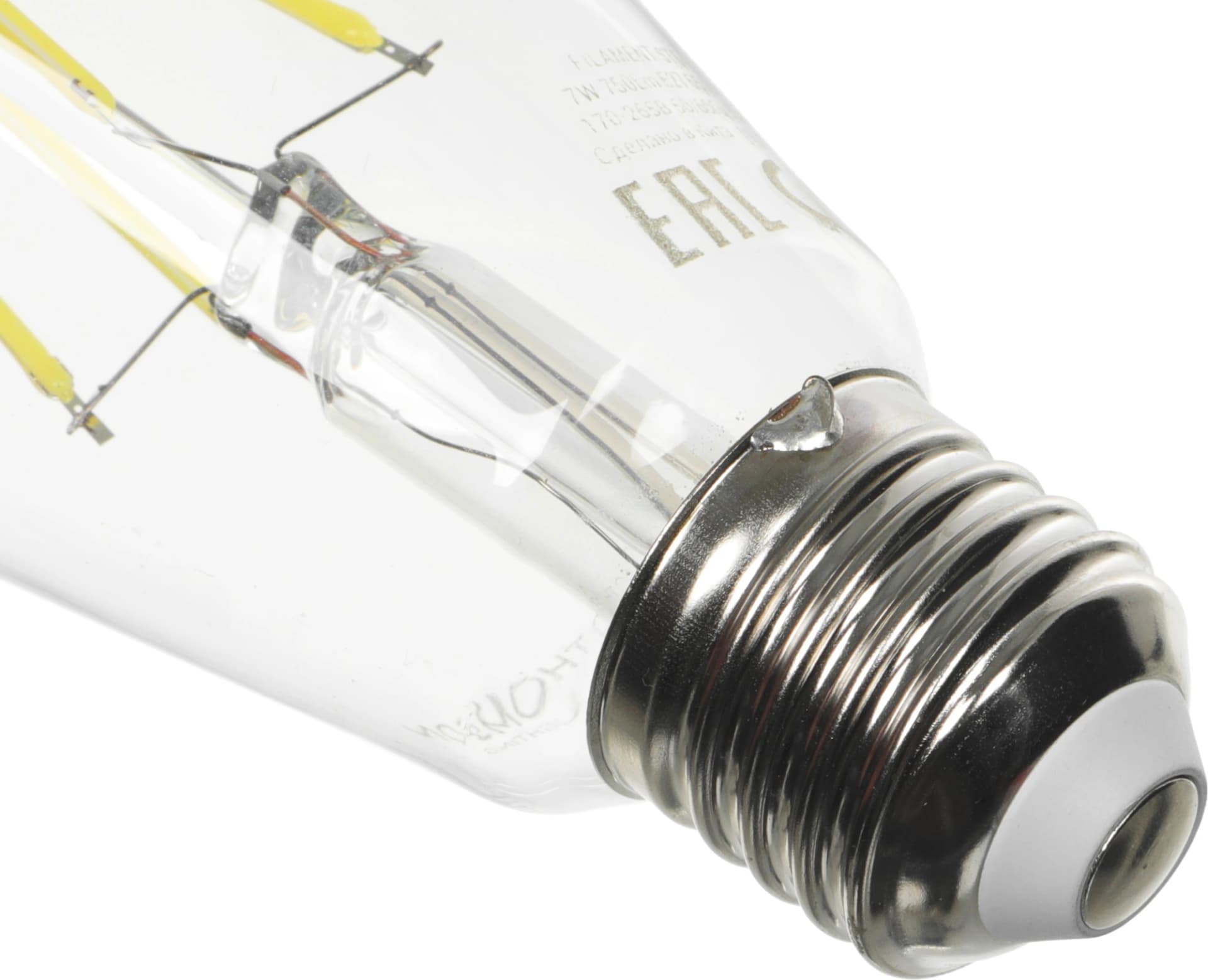 Лампа филам. Thomson Filament TH-B2341 7Вт цок.:E27 эдисон 220B св.свеч.бел.хол. ST64 (упак.:1шт) - фото 5