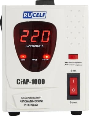 Стабилизатор напряжения Rucelf СтАР-1000 1кВА однофазный белый - фото 5