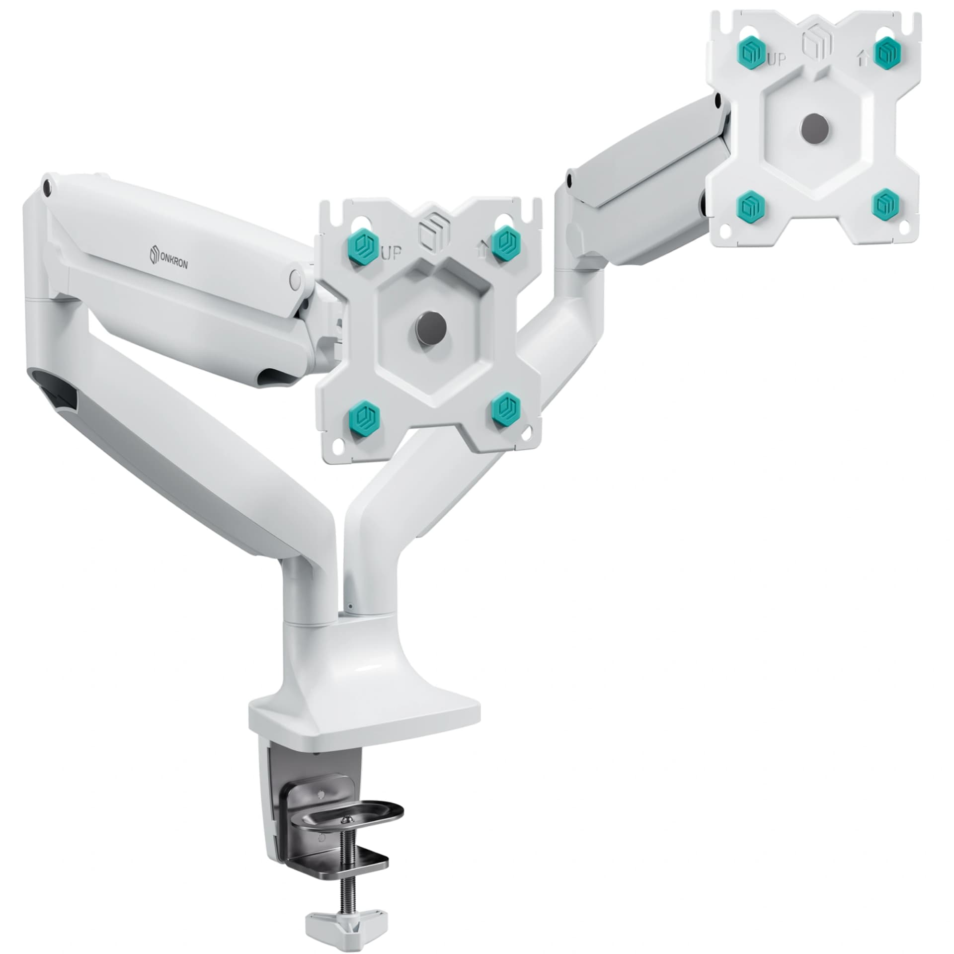 Кронштейн для мониторов Onkron G200 белый 13"-32" макс.18кг настольный поворот и наклон верт.перемещ.