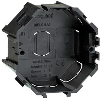 Коробка Legrand Etika 031301 монтажная R38x40мм черный - фото 2