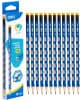 Карандаш ч/г Deli EC016-HB U-Touch HB шестигран. синий (12шт) ластик - фото 3
