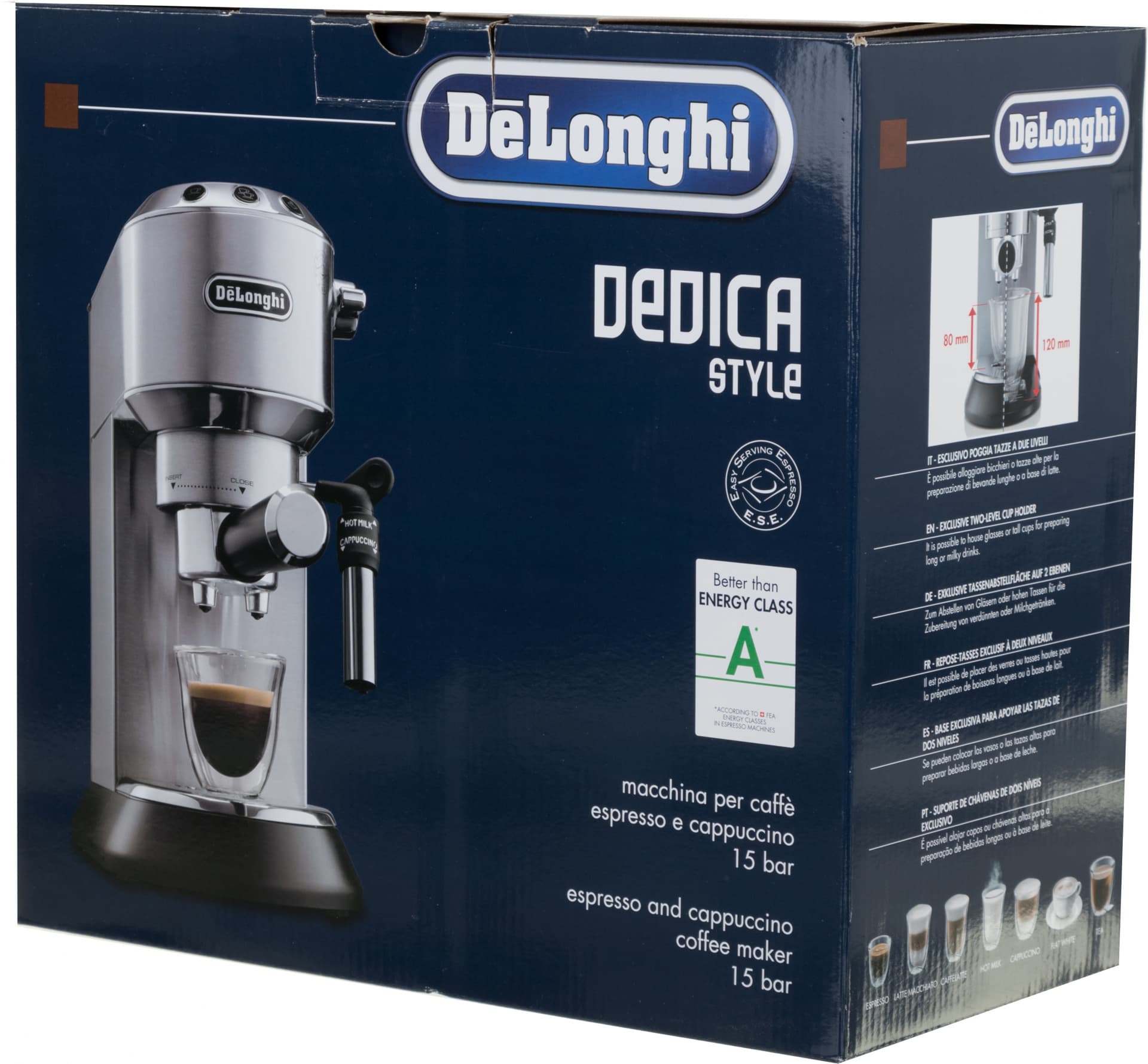 Кофеварка рожковая Delonghi EC685.M 1350Вт серебристый/черный - фото 2