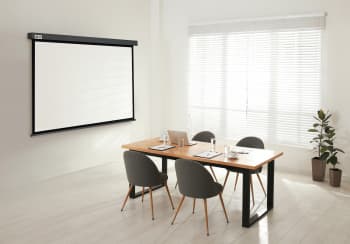 Экран Cactus 100" 180x180см Wallscreen CS-PSW-180X180-SG 1:1 настенно-потолочный рулонный серый - фото 2