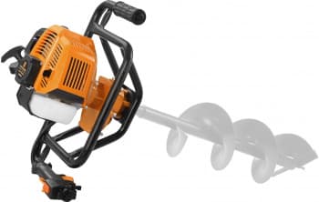 Мотобур Carver AG-152/000 бытовой 2-х такт. 1400Вт 1.9л.с. 52см3 277об/мин (01.003.00022) - фото 2