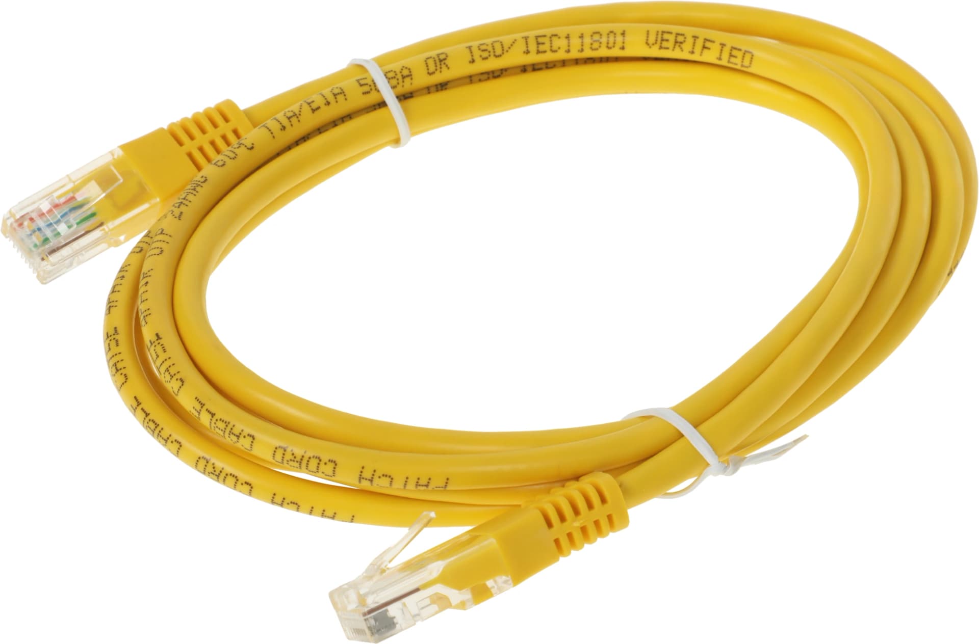 Патч-корд Premier ANP511_2M_Y UTP 4 пары cat.5E CCA molded 2м желтый outdoor RJ-45 (m)-RJ-45 (m) - фото 3
