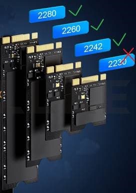 Внешний корпус SSD AgeStar 31UBVS6C NVMe/SATA USB3.0 алюминий черный M2 2280 B/M-key - фото 5