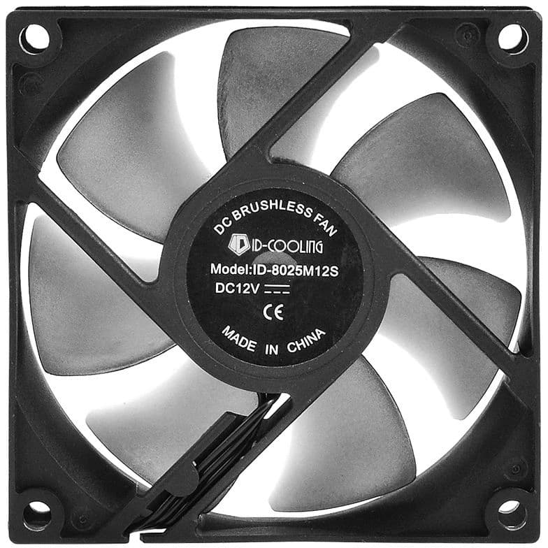 Вентилятор для корпуса ID-Cooling NO-8025-SD 80х80x25 черный 3-pin 21дБ Ret - фото 4