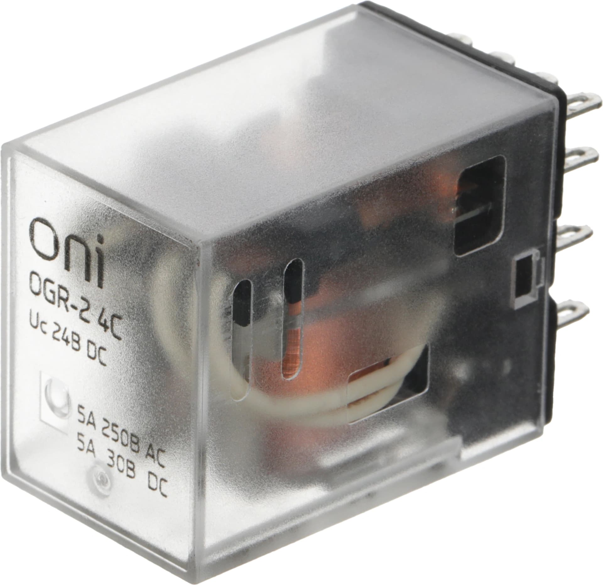 Реле промежуточное IEK Oni OGR-2 24В (OGR-2-4C-DC24V) - фото 4