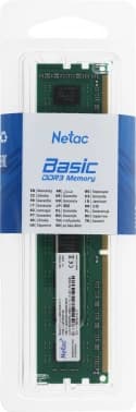 Память DDR3 8GB 1600MHz Netac NTBSD3P16SP-08 Basic RTL PC3-12800 CL11 DIMM 240-pin 1.5В dual rank Ret - фото 2