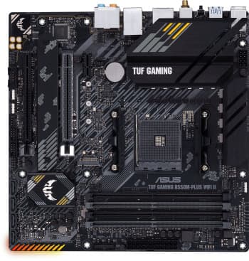 Материнская плата Asus TUF GAMING B550M-PLUS WIFI II Soc-AM4 AMD B550 4xDDR4 mATX AC`97 8ch(7.1) 2.5Gg RAID+HDMI+DP - фото 2