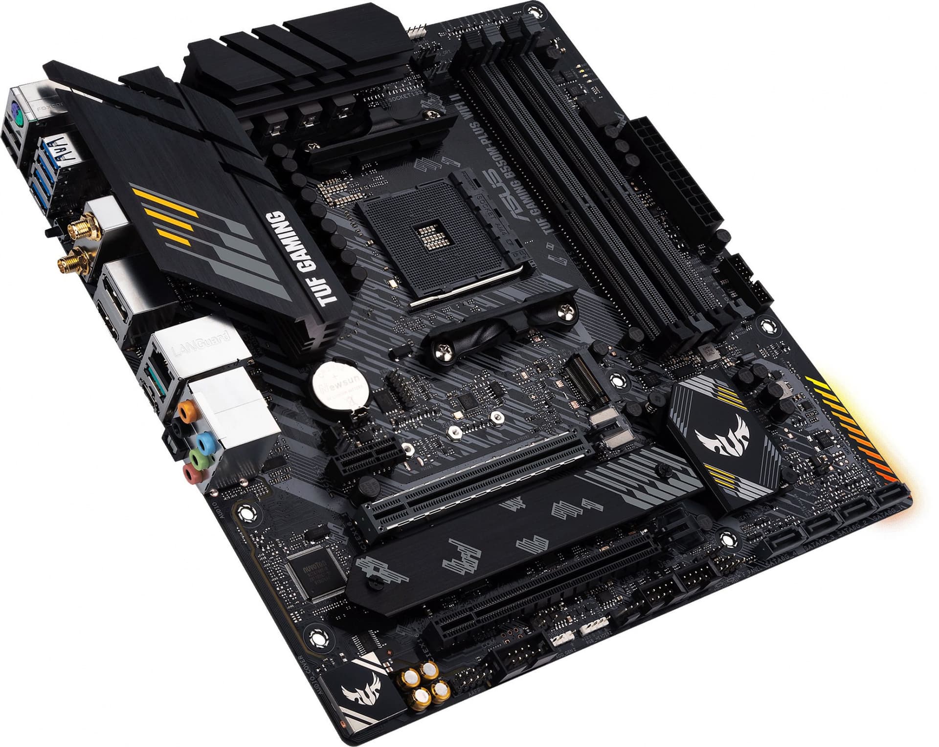Материнская плата Asus TUF GAMING B550M-PLUS WIFI II Soc-AM4 AMD B550 4xDDR4 mATX AC`97 8ch(7.1) 2.5Gg RAID+HDMI+DP - фото 4