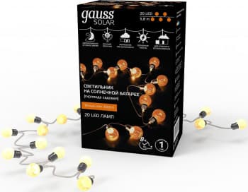 Гирлянда Gauss GS034 нить шарики дл.5.8м - фото 2