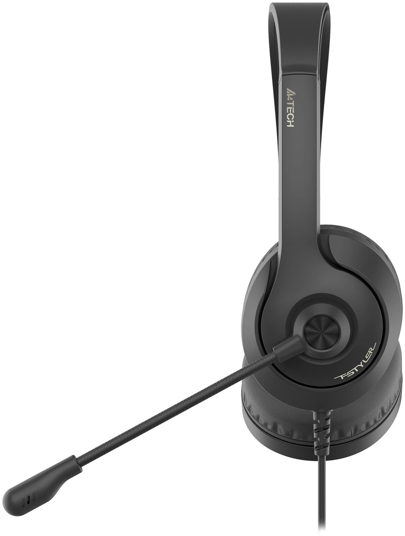 Наушники с микрофоном A4Tech Fstyler FH100i черный 1.8м накладные оголовье (FH100I (STONE BLACK)) - фото 4