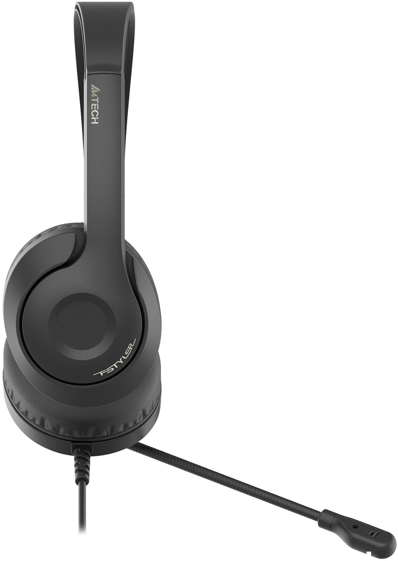 Наушники с микрофоном A4Tech Fstyler FH100i черный 1.8м накладные оголовье (FH100I (STONE BLACK)) - фото 3