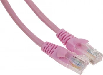 Патч-корд Premier PP12-1M/RO 1000Гбит/с UTP 4 пары cat.5E CCA molded 1м розовый RJ-45 (m)-RJ-45 (m) - фото 2
