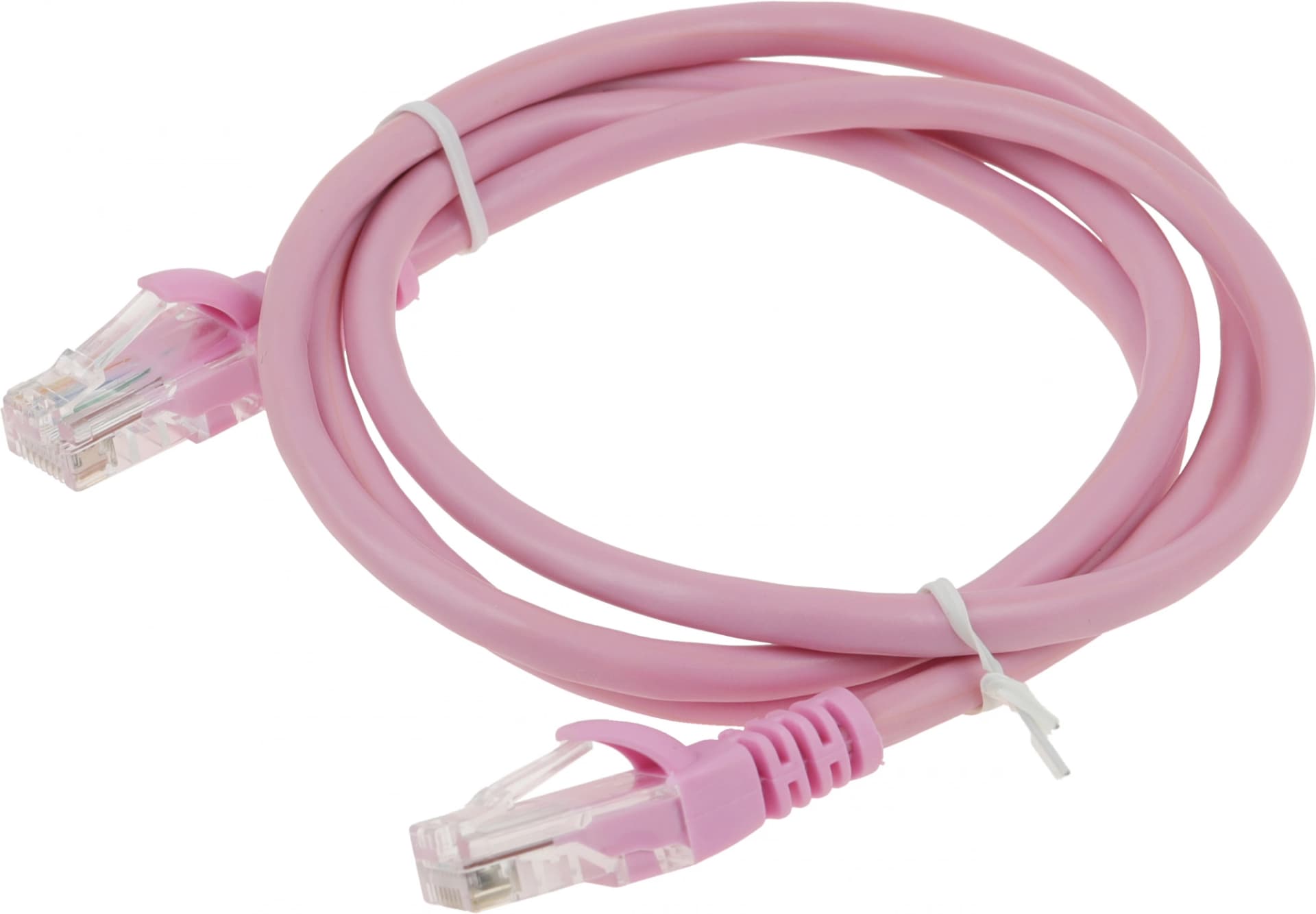 Патч-корд Premier PP12-1M/RO 1000Гбит/с UTP 4 пары cat.5E CCA molded 1м розовый RJ-45 (m)-RJ-45 (m) - фото 3