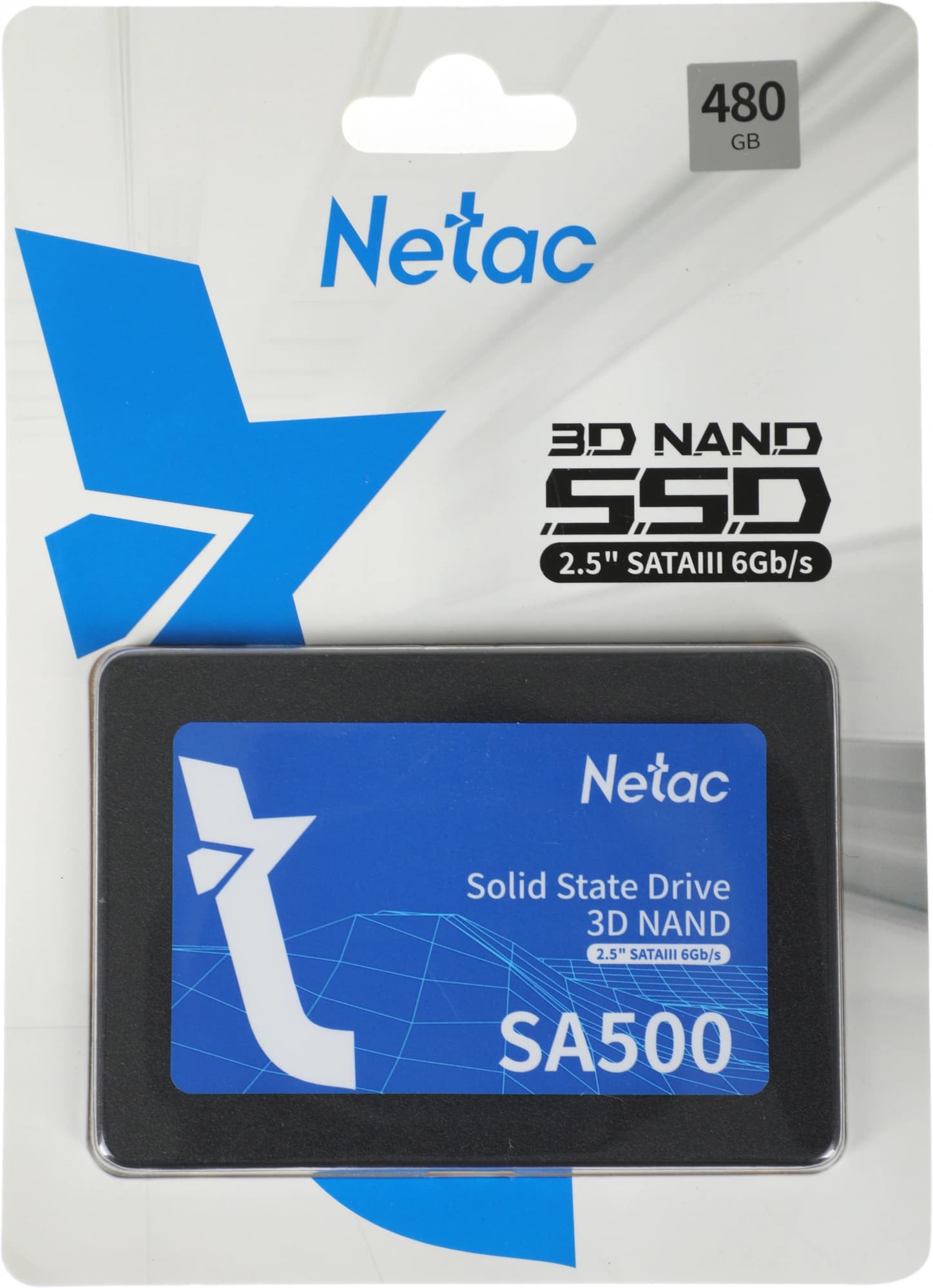 Накопитель SSD Netac SATA-III 480GB NT01SA500-480-S3X SA500 2.5" - фото 4