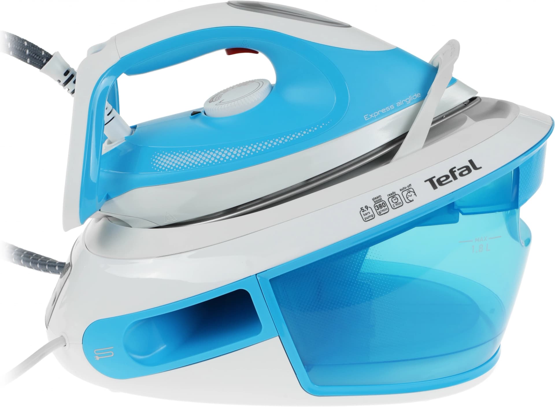 Парогенератор Tefal Express Airglide SV8002E0 голубой/белый - фото 2