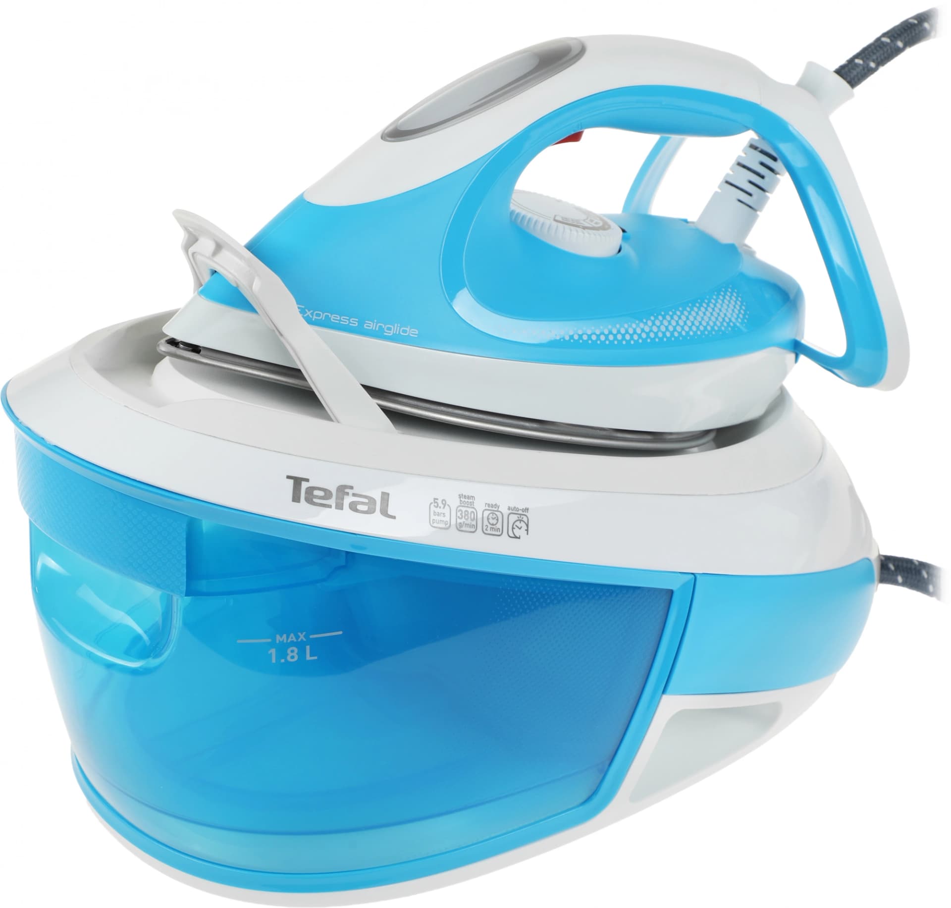 Парогенератор Tefal Express Airglide SV8002E0 голубой/белый - фото 5