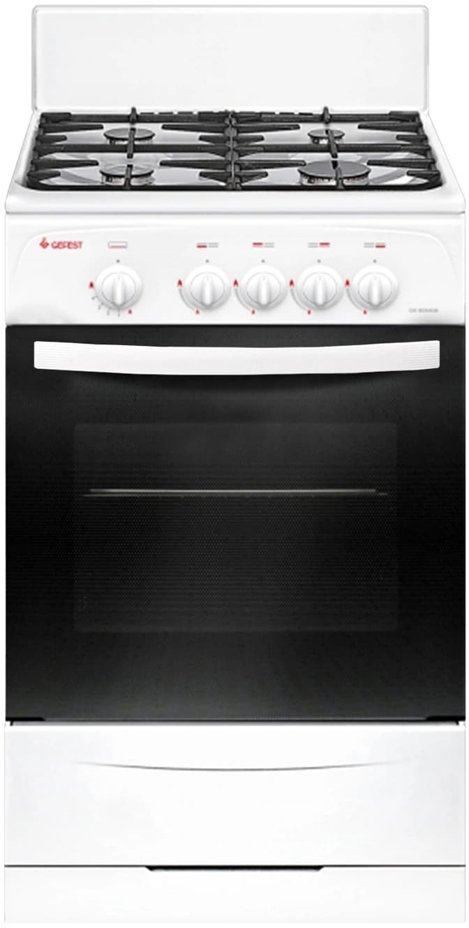 Плита Газовая Gefest CG 50М02 К73 белый (без крышки) реш.чугун