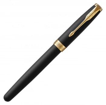 Ручка роллер Parker Sonnet Core T528 (1931518) Matte Black GT F черн. подар.кор. - фото 2