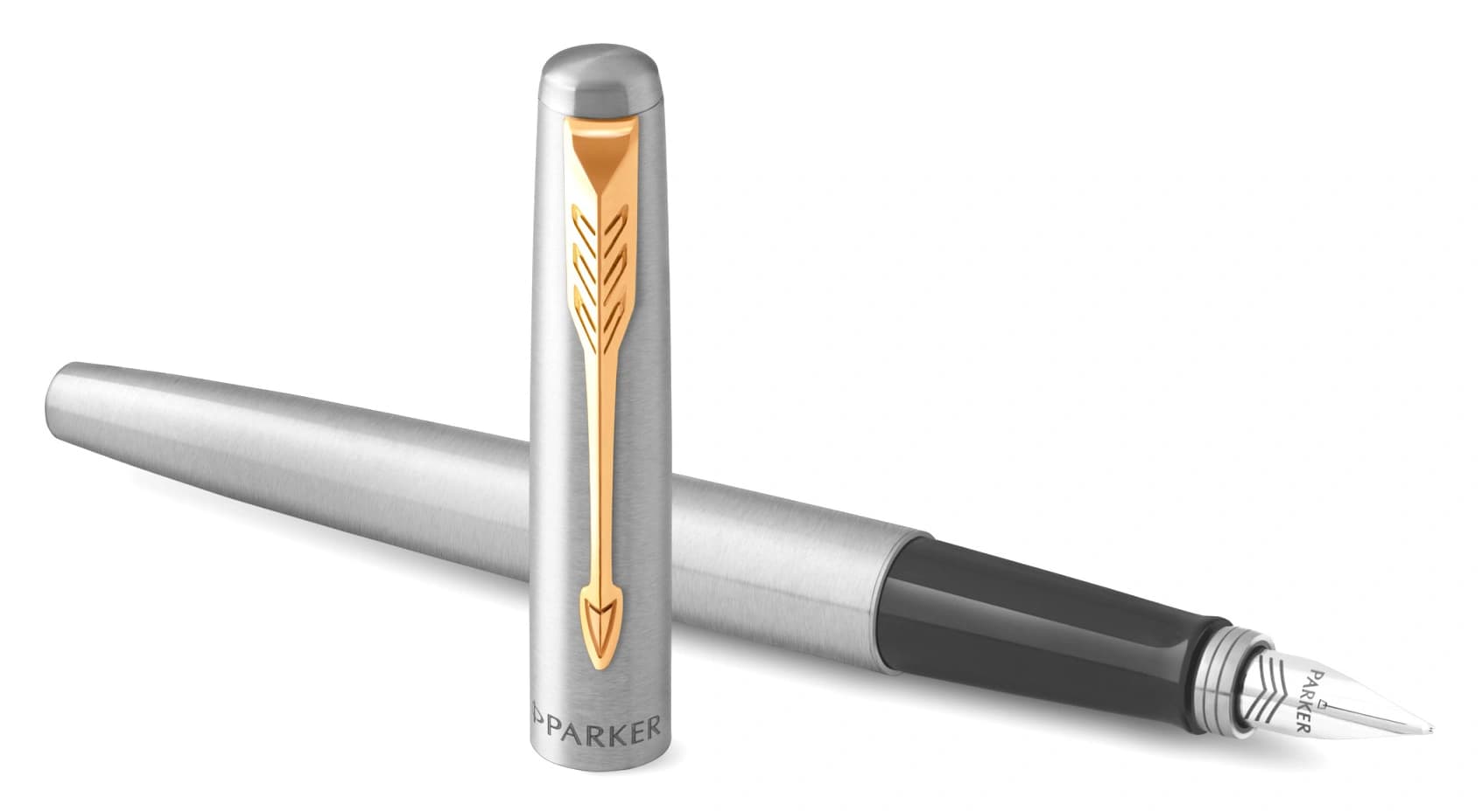 Ручка перьев. Parker Jotter Core F691 (2030948) Stainless Steel GT M сталь нержавеющая подар.кор. - фото 4