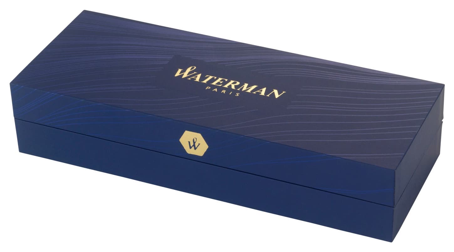 Ручка роллер Waterman Hemisphere (S0920650) Mars Black GT F черн. подар.кор. - фото 5
