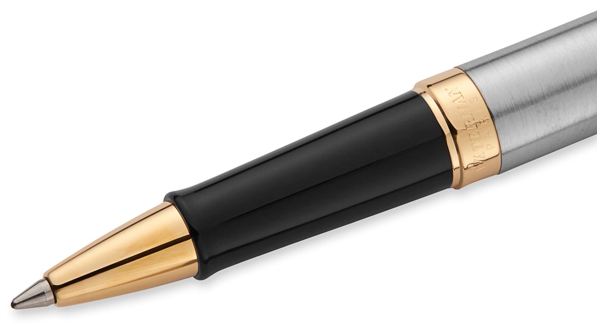 Ручка роллер Waterman Hemisphere (S0920350) Steel GT F черн. подар.кор. - фото 3