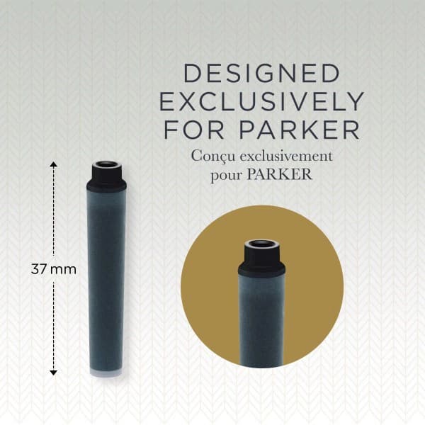 Картридж Parker Quink Z17 Mini (1950407) черные чернила для ручек перьевых (6шт) - фото 3