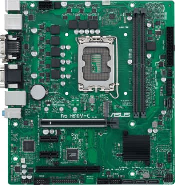 Материнская плата Asus PRO H610M-C-CSM Soc-1700 Intel H610 2xDDR5 mATX AC`97 8ch(7.1) GbLAN+VGA+DVI+HDMI+DP - фото 5