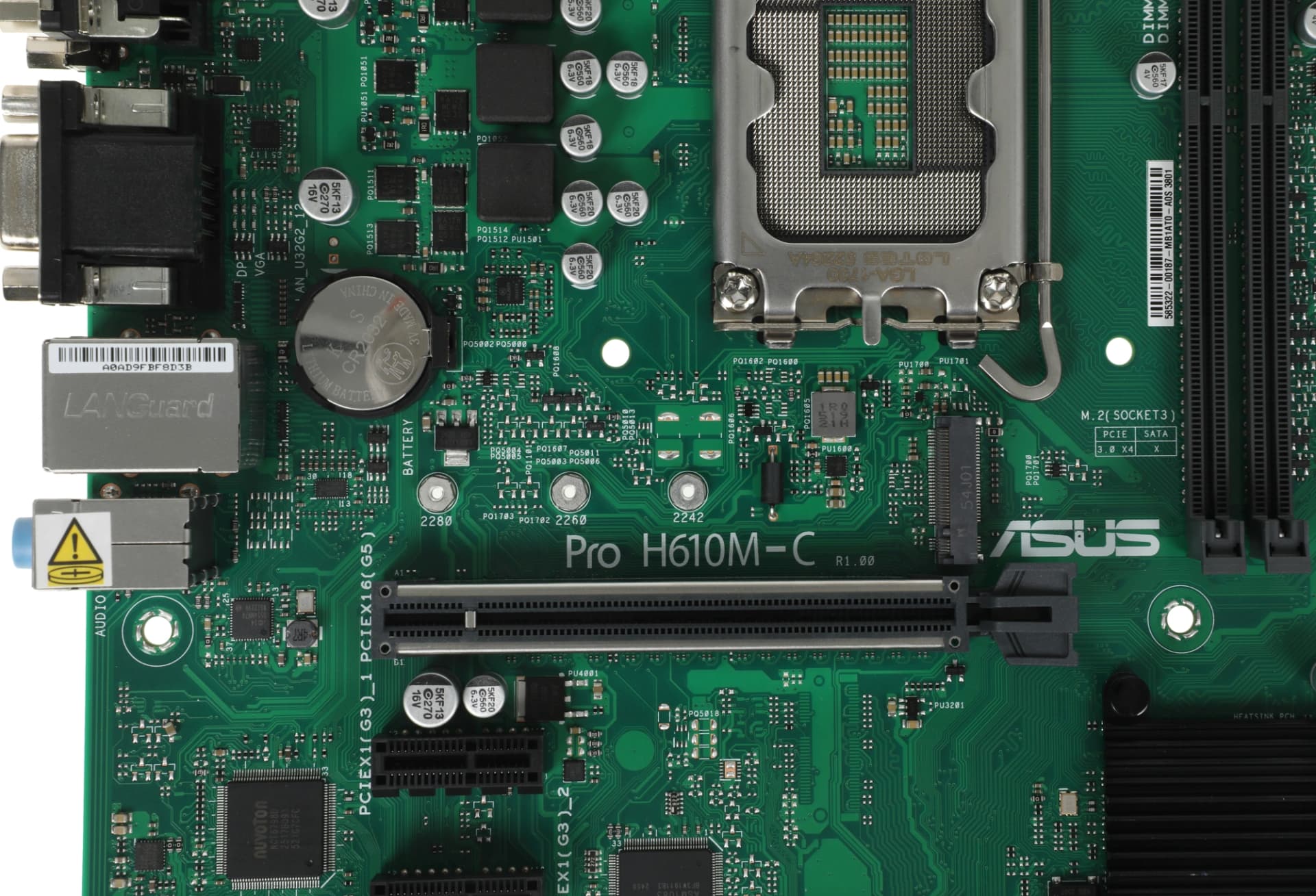 Материнская плата Asus PRO H610M-C-CSM Soc-1700 Intel H610 2xDDR5 mATX AC`97 8ch(7.1) GbLAN+VGA+DVI+HDMI+DP - фото 3