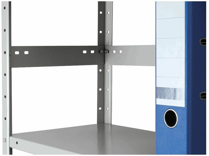 Стеллаж Практик MS Standart 150KD/75x40/4 пол.:4 разборная 1500x750x400мм серый (S24099024402) - фото 3