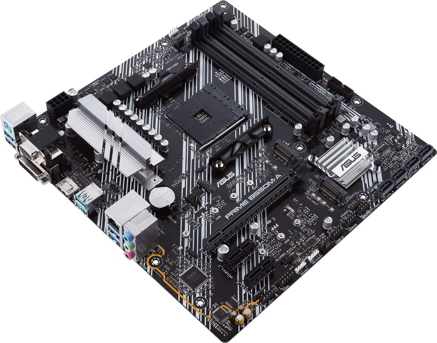 Материнская плата Asus PRIME B550M-A/CSM Soc-AM4 AMD B550 4xDDR4 mATX AC`97 8ch(7.1) GbLAN RAID+VGA+DVI+HDMI - фото 3