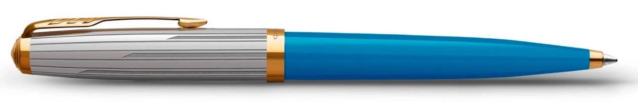 Ручка шариков. Parker 51 Premium (2169080) Turquoise GT M черн. подар.кор. - фото 4