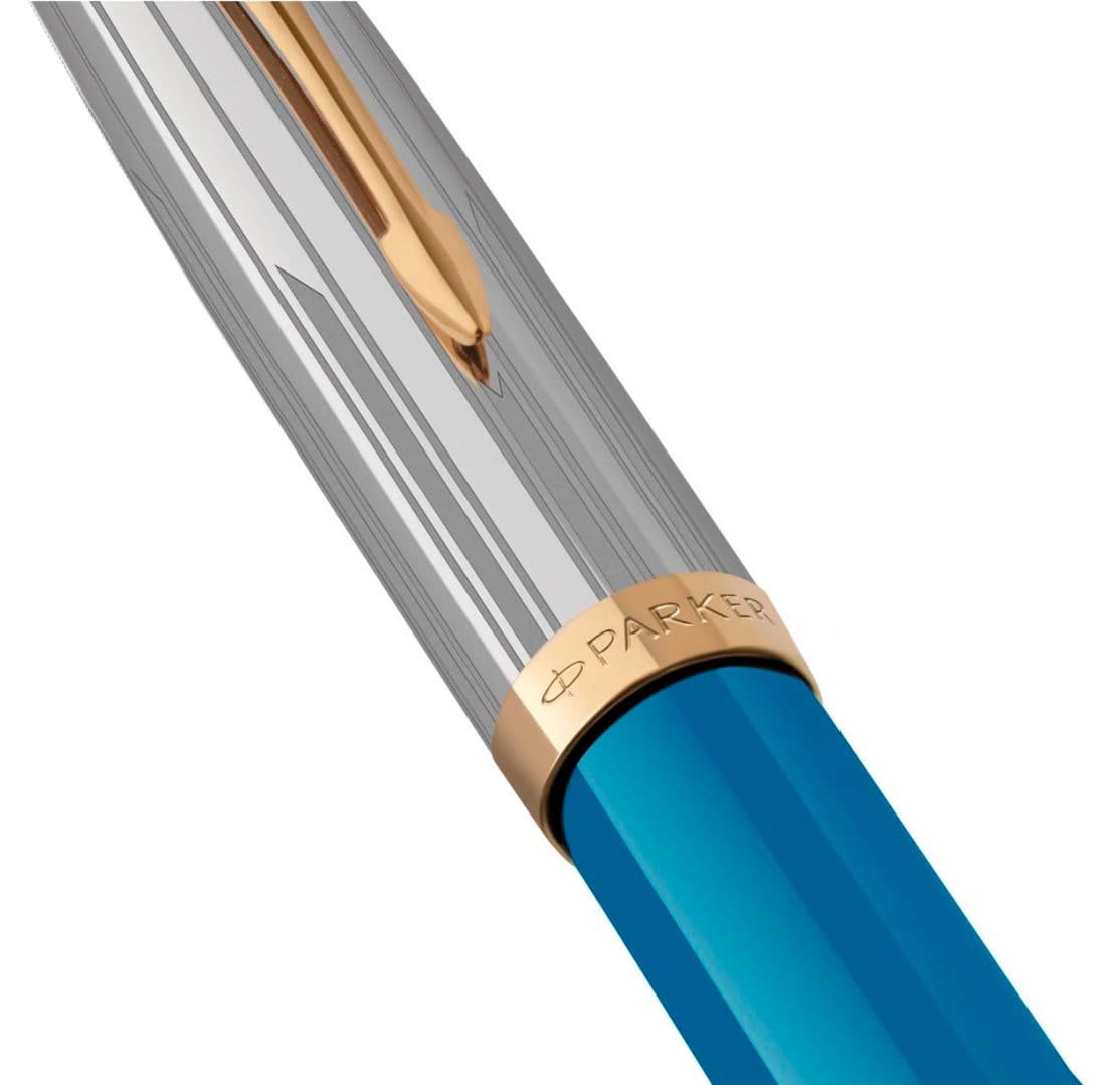 Ручка шариков. Parker 51 Premium (2169080) Turquoise GT M черн. подар.кор. - фото 3