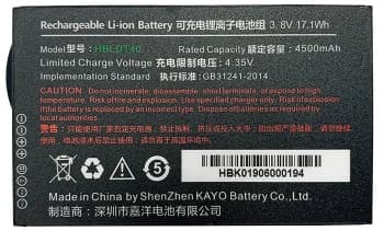 Аккумулятор Urovo ACCDT40-HBLDT40S 3.8V 4500mAh для DT40 - фото 2