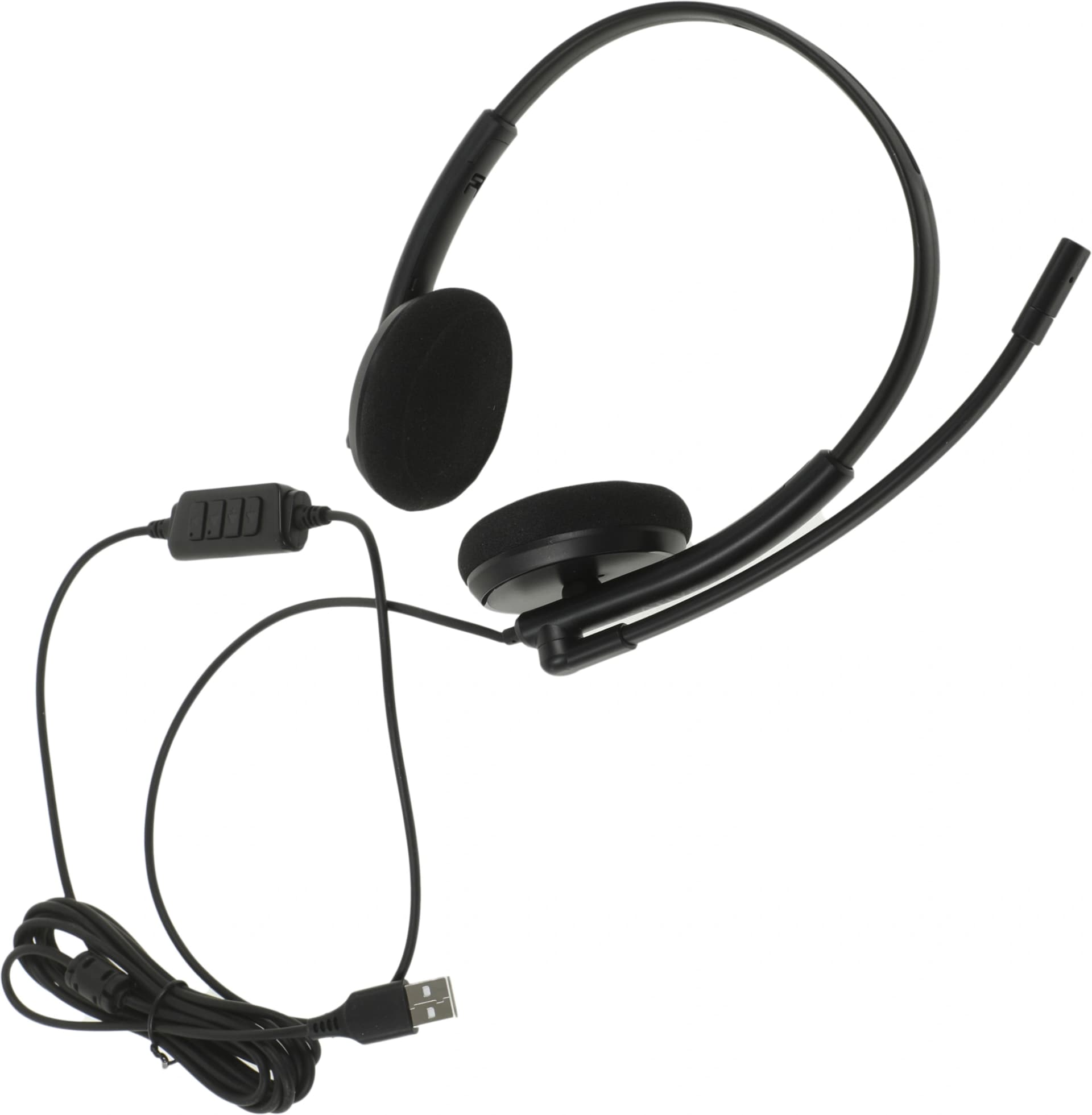 Наушники с микрофоном Creative HS-220 черный 2.4м накладные USB оголовье (51EF1070AA000) - фото 2