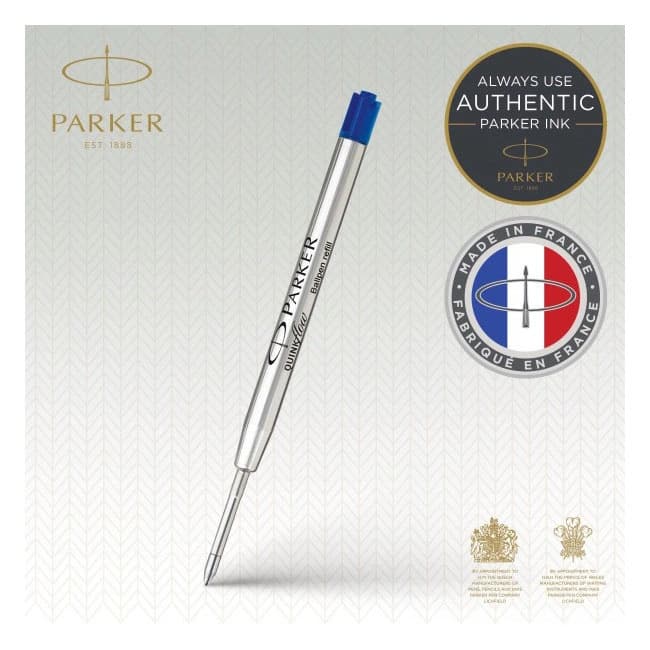 Стержень шариковый Parker QuinkFlow Z08 (1950373) M 1мм синие чернила блистер (2шт)
