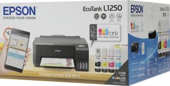 Принтер струйный Epson L1250 (C11CJ71405/403/402) A4 WiFi черный - фото 5