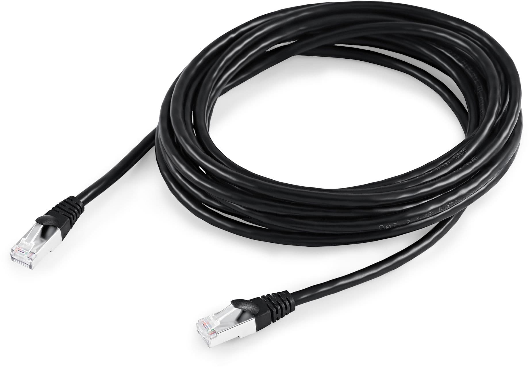 Патч-корд Buro BU-7-5M STP 4 пары cat.7 CCA molded 5м черный RJ-45 (m)-RJ-45 (m) - фото 4