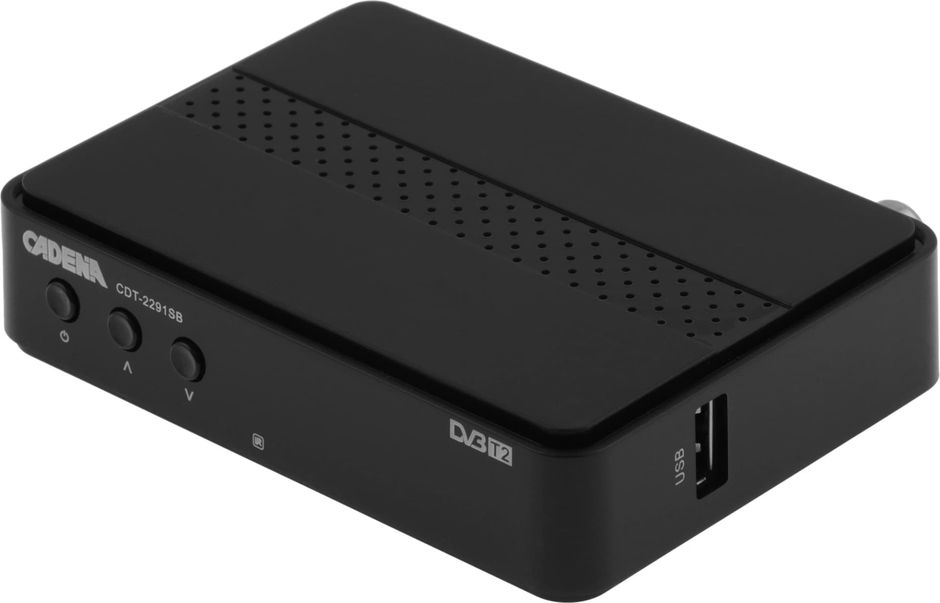 Ресивер DVB-T2 Cadena CDT-2291SB черный - фото 3