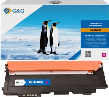 Картридж лазерный G&G GG-M406S пурпурный (1000стр.) для Samsung CLP-360/362/363/365/367/368, CLX-3300/3302/3303/3304/3305/3307 - фото 2
