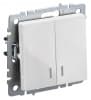 Выключатель IEK Brite ВС10-2-1-БрБ скрыт. 2кл. с подсветкой IP20 белый (упак.:1шт) (BR-V20-1-10-K01) - фото 3