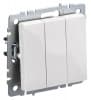 Выключатель IEK Brite ВС10-3-0-БрБ скрыт. 3кл. IP20 белый (упак.:1шт) (BR-V30-0-10-K01) - фото 3