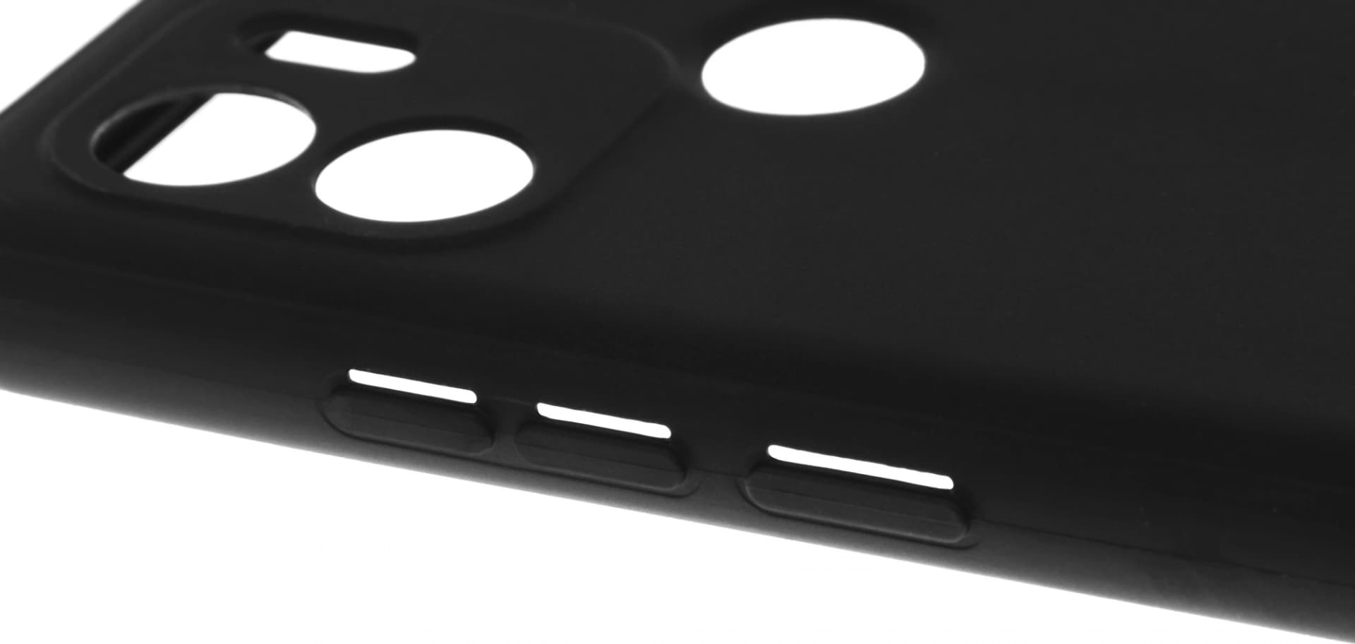 Чехол (клип-кейс) BoraSCO для Xiaomi Redmi A1+ Silicone Case черный (70938) - фото 3