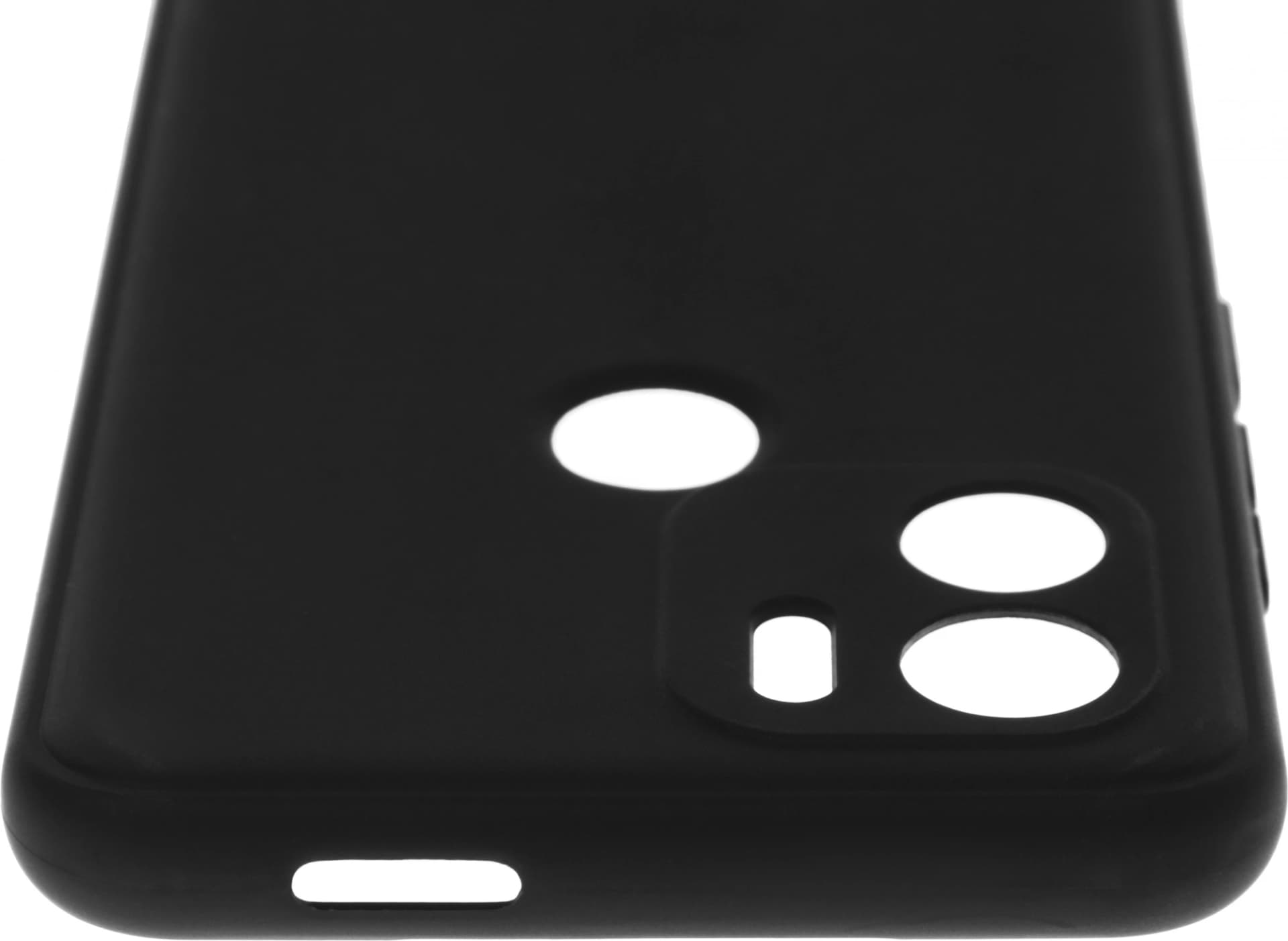 Чехол (клип-кейс) BoraSCO для Xiaomi Redmi A1+ Silicone Case черный (70938) - фото 5