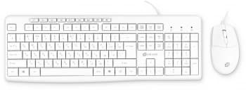 Клавиатура + мышь Оклик S650 клав:белый мышь:белый USB Multimedia (1875257) - фото 2