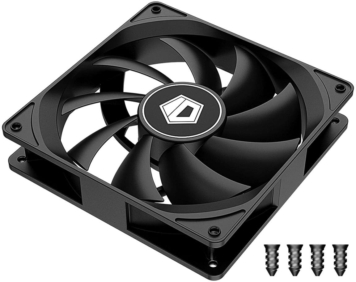 Вентилятор для корпуса ID-Cooling FL-12025K 120х120x25 черный 3-pin 21дБ Ret - фото 3