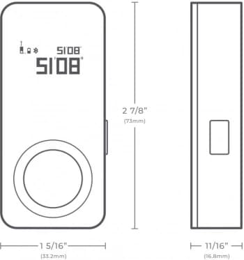 Лазерный дальномер Hoto Smart Laser Measure 2кл.лаз. 630нм цв.луч. красный (HTE0002EU) - фото 3
